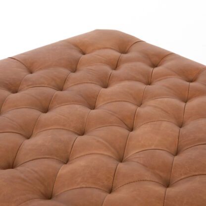 Isle Leather Cocktail Ottoman