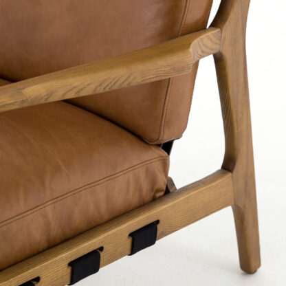 Silas Leather Chair- Patina Copper