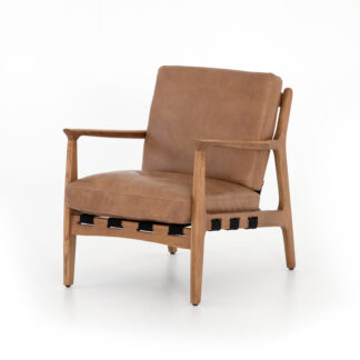 Silas Leather Chair- Patina Copper