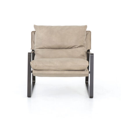 Emmett Leather Sling Chair- Umber Natural