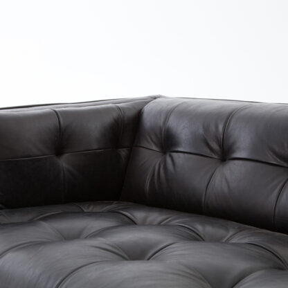 Dylan Sofa- Rider Black Leather