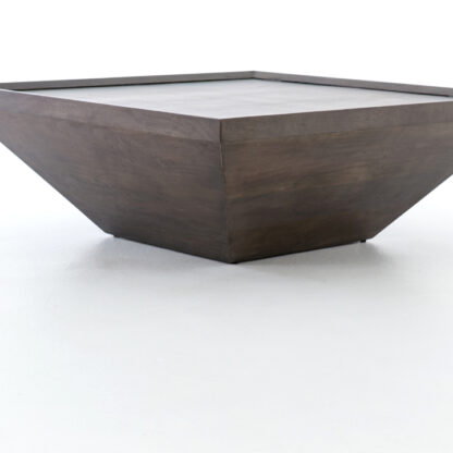 Drake Reclaimed Wood Coffee Table- Coal Grey