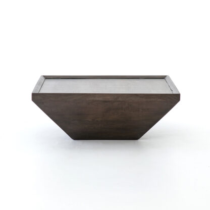 Drake Reclaimed Wood Coffee Table- Coal Grey