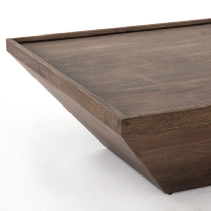 Drake Reclaimed Wood Coffee Table- Aged Brown