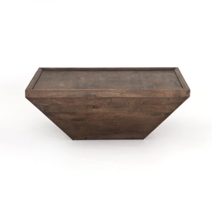 Drake Reclaimed Wood Coffee Table- Aged Brown