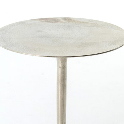 Tulip Side Table- Raw Nickel