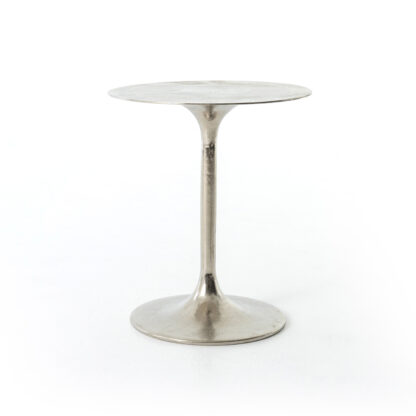 Tulip Side Table- Raw Nickel