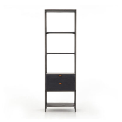 Trey Bookshelf- Black Wash