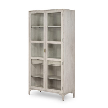 Viggo Vintage White Oak Cabinet