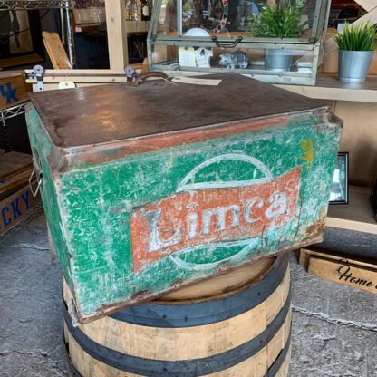 Vintage Green Metal Cooler