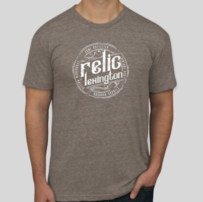 Distressed Relic Logo Shirt Brown
