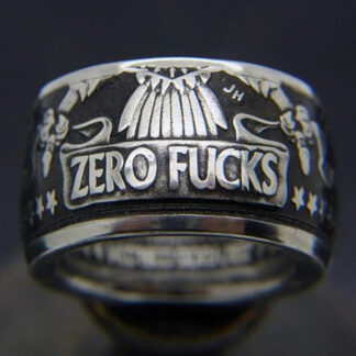 Zero F*CKS Coin Ring