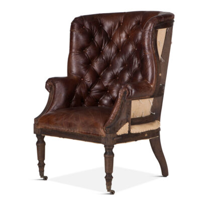 Roosevelt Deconstructed Tufted Leather Chair