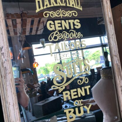 Vintage Harry Hall Tailors Shop Mirror