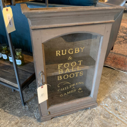 Vintage Rugby Boots Shop Cabinet