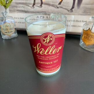 Recycled Weller Antique 107 Bourbon Candle