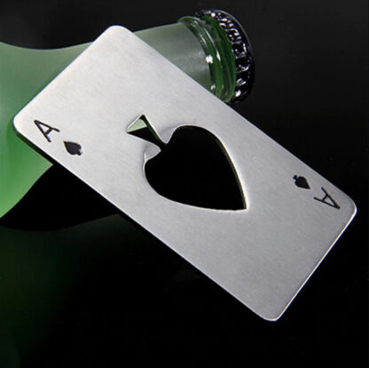 Ace of Spades Bottle Opener Silver