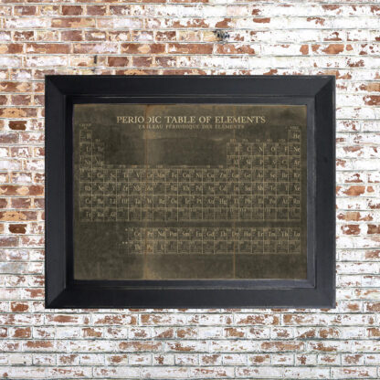 Periodic Table Framed Print Dark Small