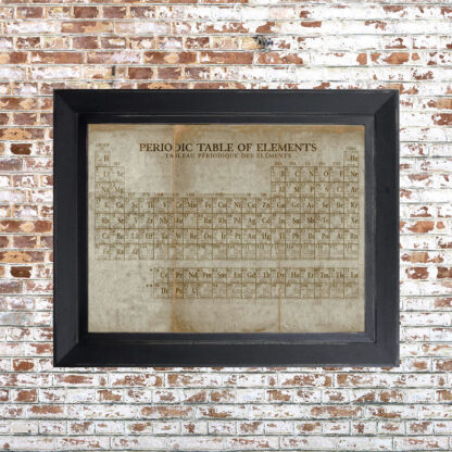 Periodic Table Framed Print Light Small