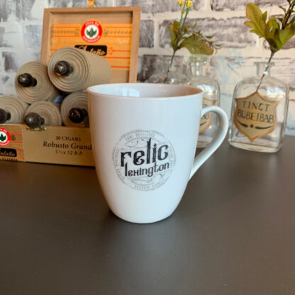 relic logo mug