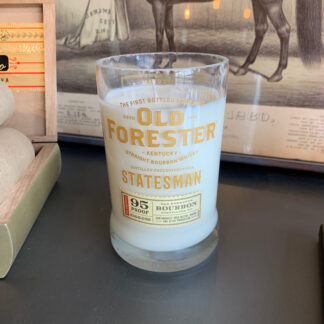Recycled Old Forester Statesman Whiskey Candle