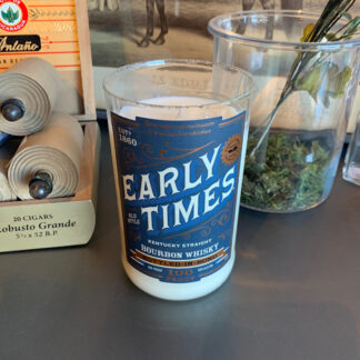 Recycled Early Times Bourbon Candle