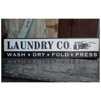 Laundry Co. Metal Sign