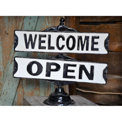 Open/Closed Metal Street Sign