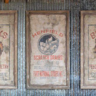 Framed Becks Poultry Seed Sign (1)