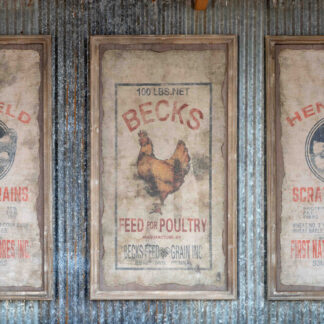 Framed Becks Poultry Seed Sign (2)