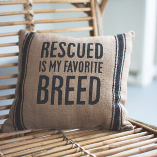 Rescued Square Pillow