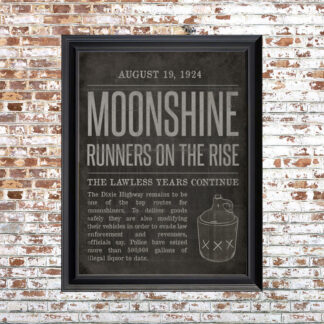 Moonshine Small Framed Print Black