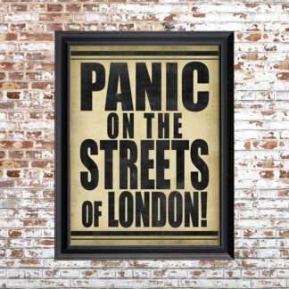 London Panic Framed Print SM