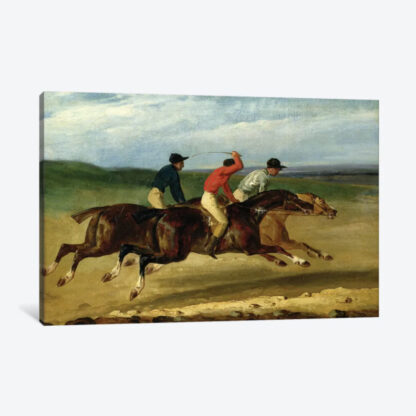 The Horse Race- Framed Canvas Giclee