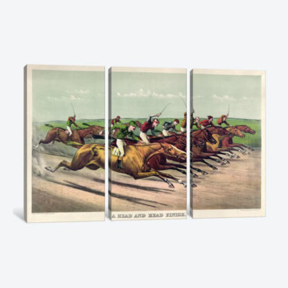 Head and Head Finish, 1892- Framed Canvas Giclee