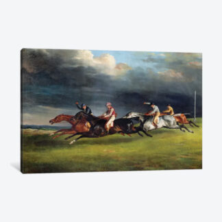 The Epsom Derby- Framed Canvas Giclee