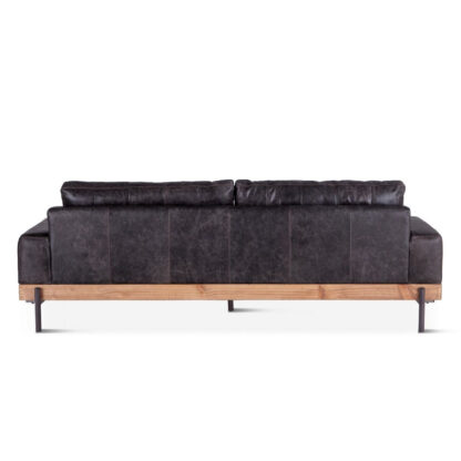 Portofino Leather Sofa Morocco Black - Image 3