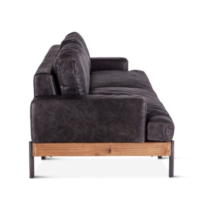 Portofino Leather Sofa Morocco Black - Image 5