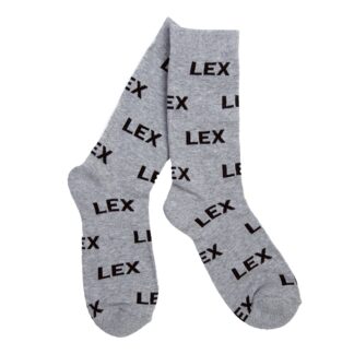 LEX Letter Socks Grey