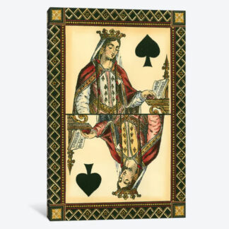 Queen Of Spades- Framed Canvas Giclee