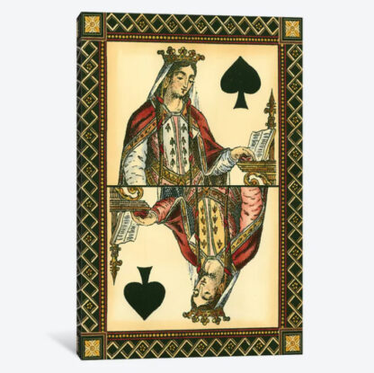 Queen Of Spades- Framed Canvas Giclee