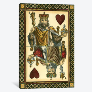 King of Hearts- Framed Canvas Giclee