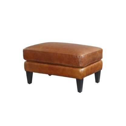 Jane Leather Ottoman