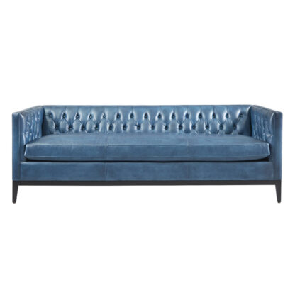 Clara Tufted Leather Sofa