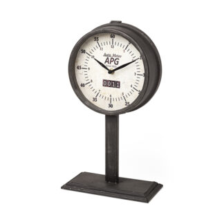 Attalack II Metal Round Table Clock