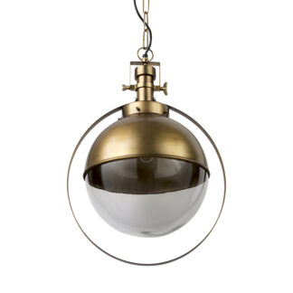 Leighton I Gold Spherical Pendant Light