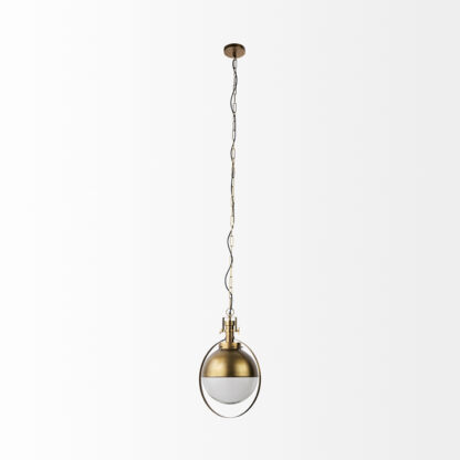 Leighton I Gold Spherical Pendant Light