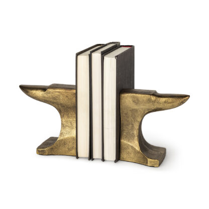 Anvilia Gold Anvil Bookends