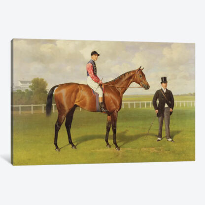 Persimmon, Winner of the 1896 Derby- Framed Canvas Giclee