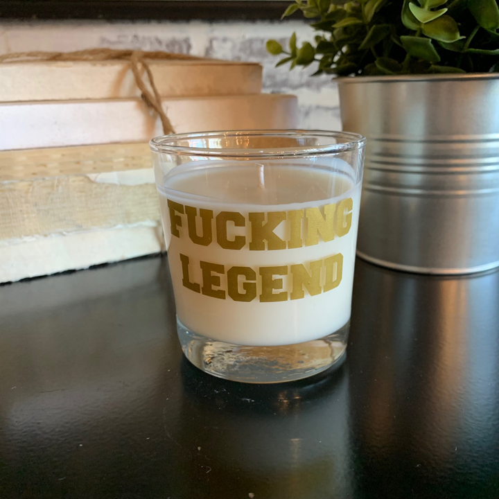 Fucking Legend Reusable Rocks Glass Candle